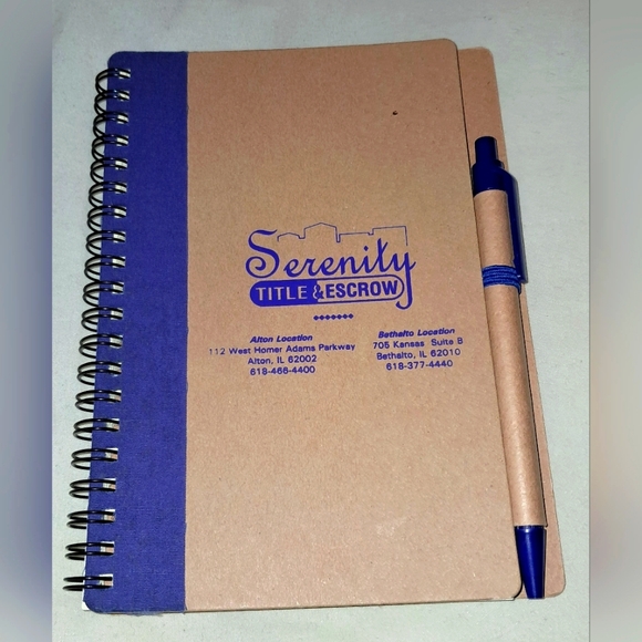 SERENITY TITLE NOTEBOOK with Pe - Picture 1 of 6